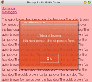 Messagebox modale